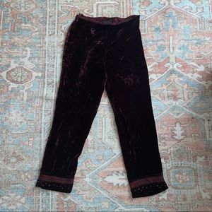 VINTAGE velvet Ralph Lauren pants